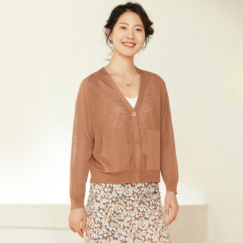 Women's loose strap V-neck top