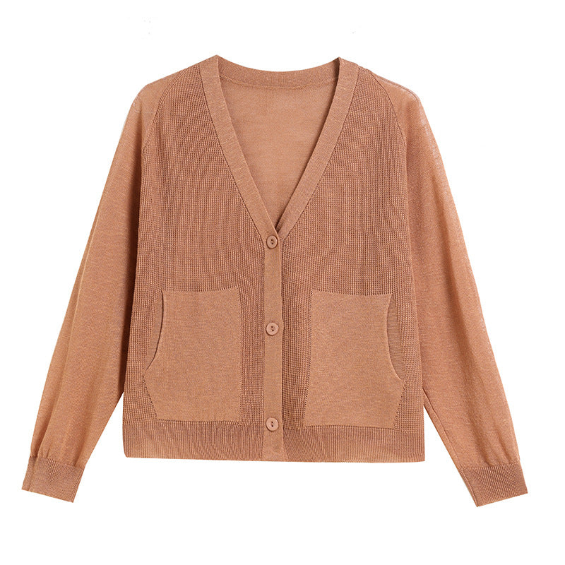 Women's loose strap V-neck top
