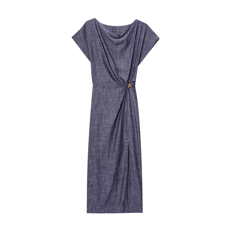 Fashionable Unique Design Versatile Fitted Slim Casual Dress