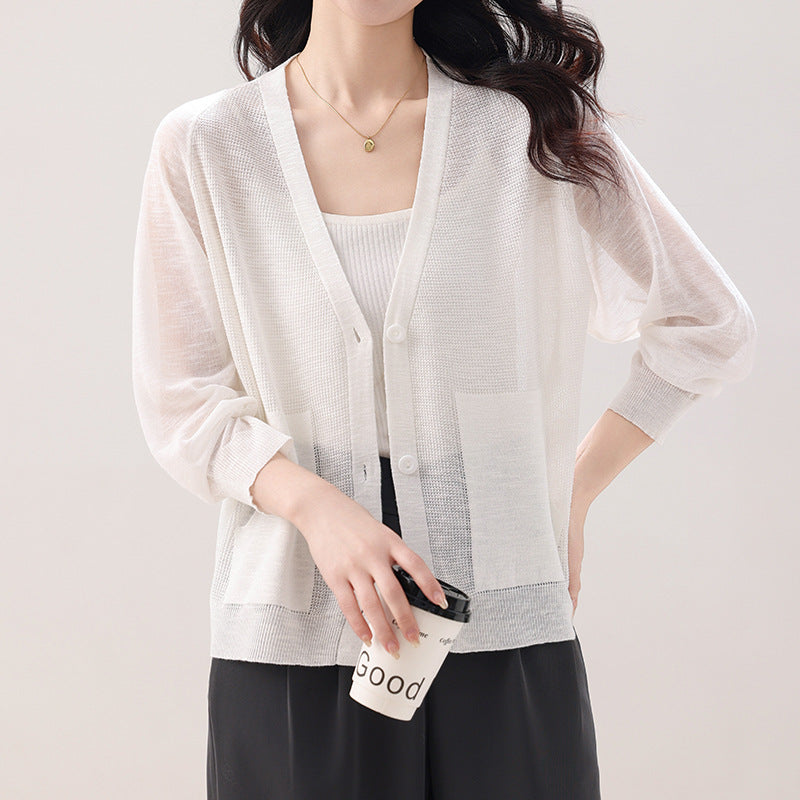 Women's loose strap V-neck top