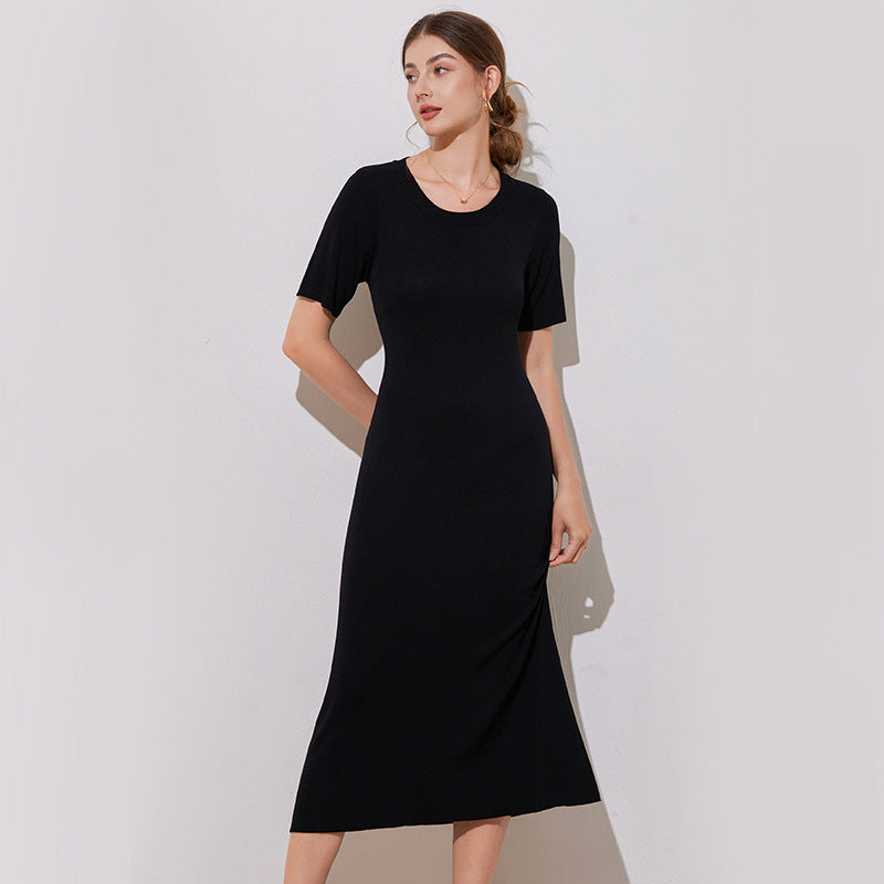 Women's Short Sleeve Loose Casual Soft Cool Long Dress