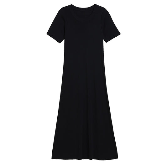 Women's Short Sleeve Loose Casual Soft Cool Long Dress