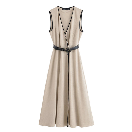 Design Sense Unique Versatile Fitted Slim Casual Dress