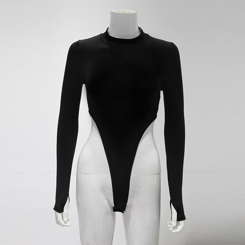 Casual base jacket refers to a high waisted jumpsuit